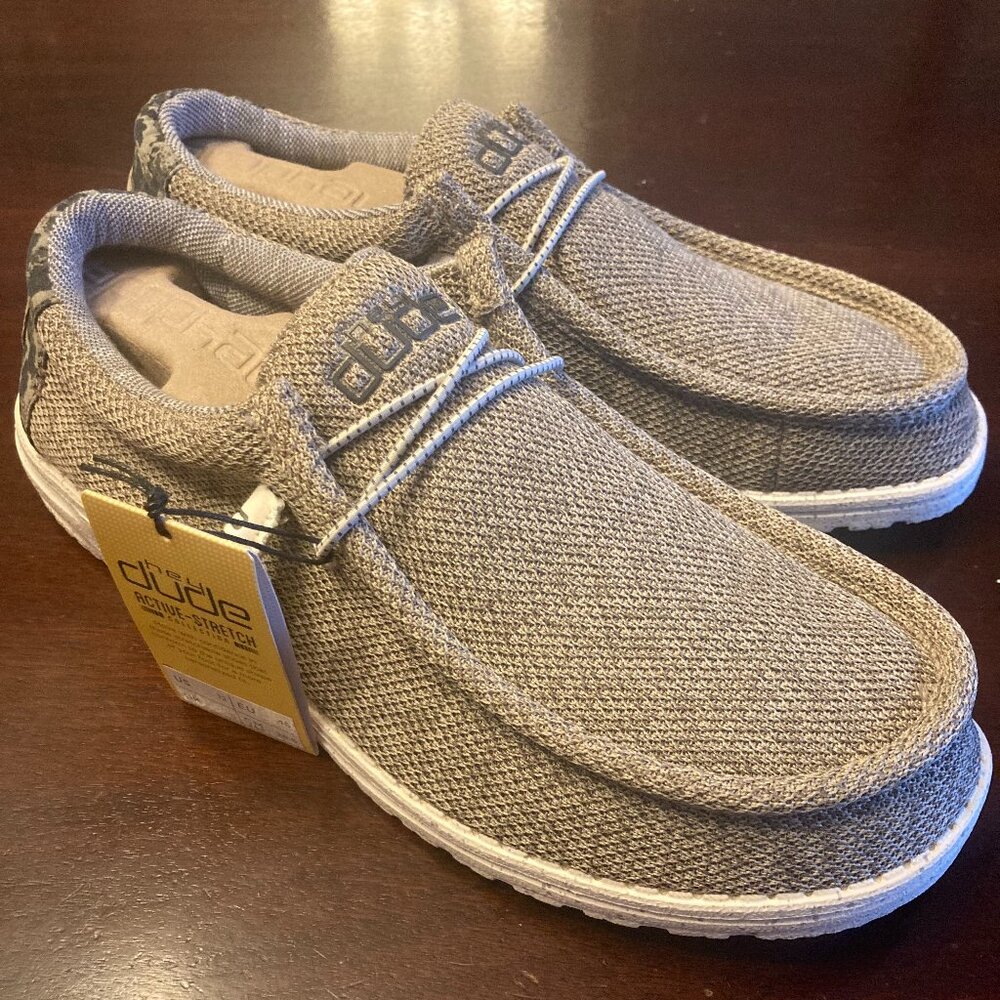 Hey Dude Wally Stretch Sand Dune Camo Size 12